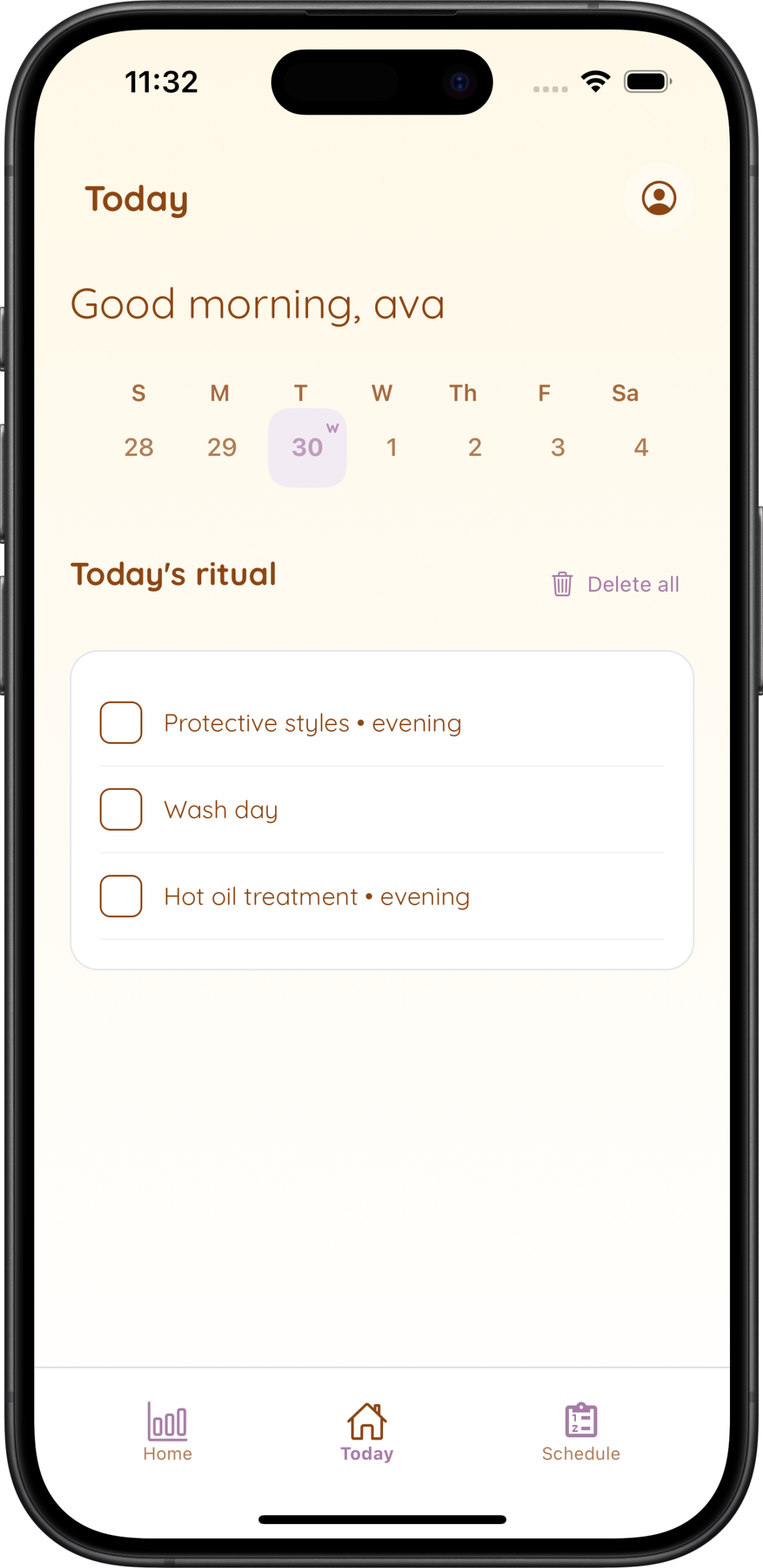 Type4Hair app preview screenshot