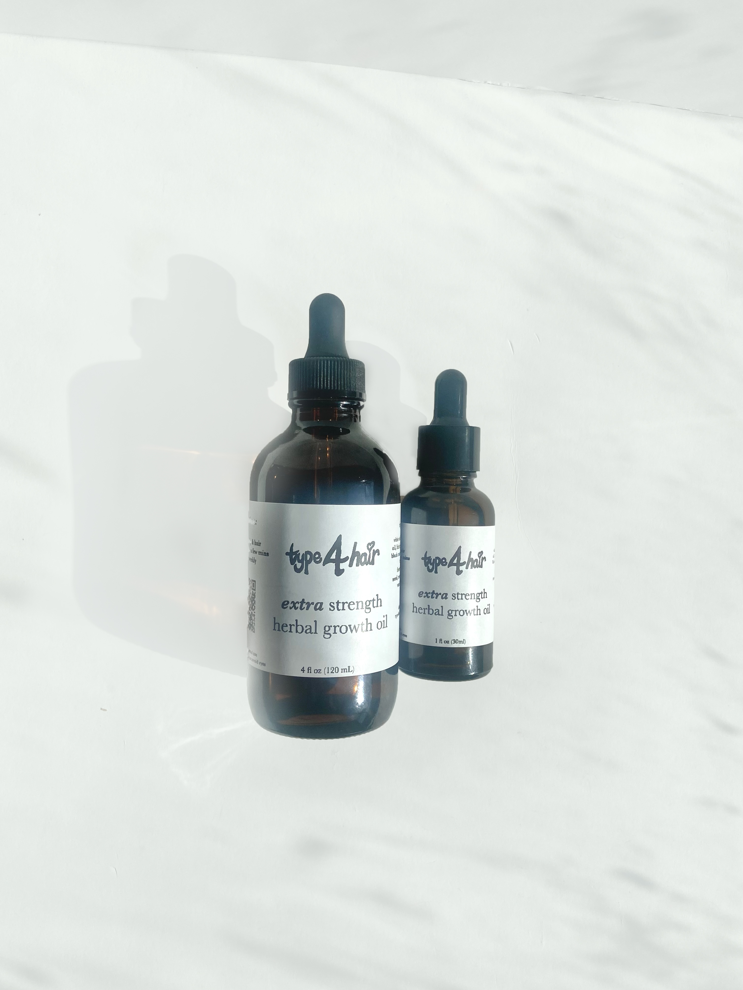 Type4Hair oil bottle with dropper